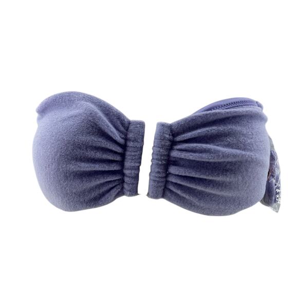 Victoria's Secret Lilac Purple Terry Cloth Bikini Top Womens Medium - Picture 1 of 6